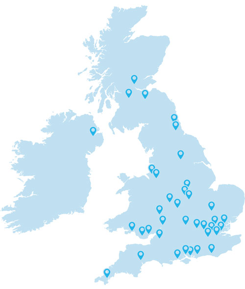 Map of U.K. Partners
